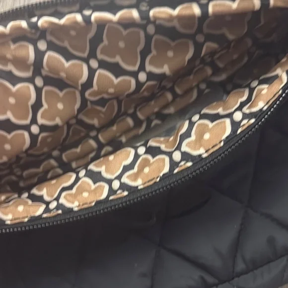 Vera Bradly Black Quilted Large Belt Bag - Picture 3 of 4